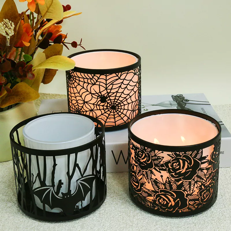 Festival-Themed Metal Ceramic Candle Holders Festival-Themed Metal Ceramic Candle Holders