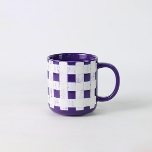Hand Drawn Grid Pattern Mug