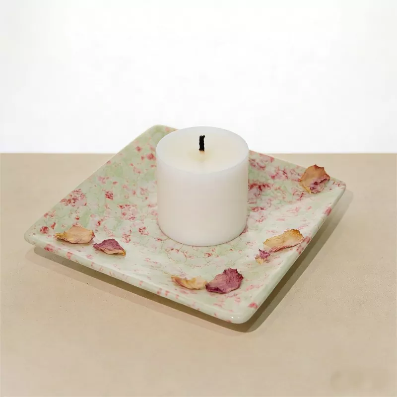 Square Small Speckled Ceramic Dish